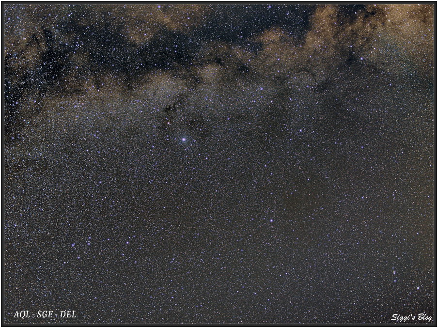 200821 Sternbild Adler, Pfeil, Füchsen und Delfin (AQL / SGE / DEL, VUL) Widefield