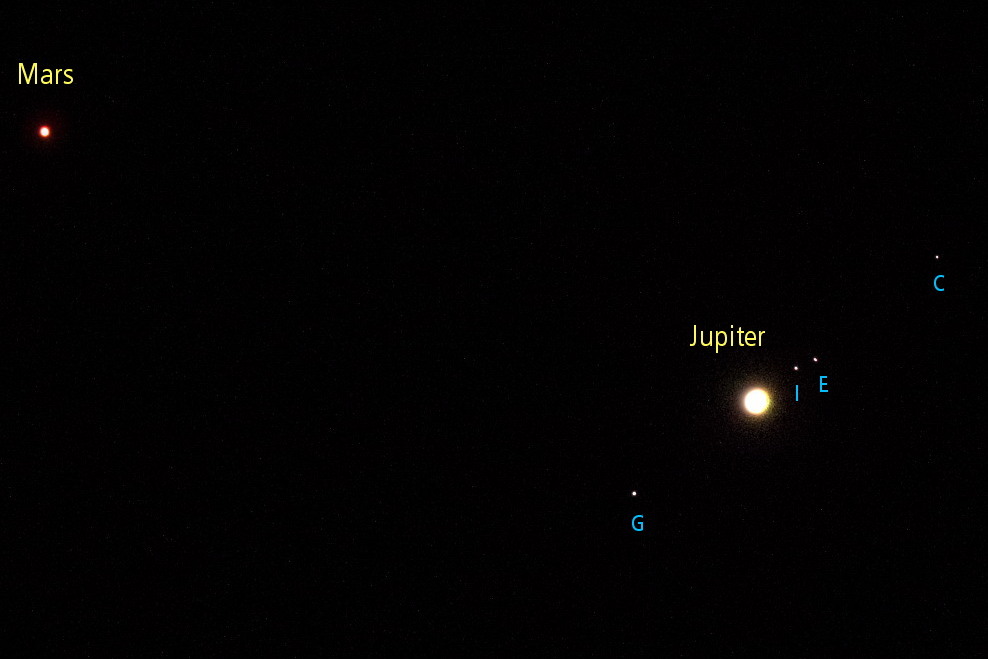 240815 Mars/Jupiter Konjunktion