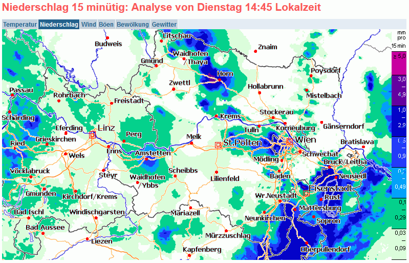 14:45 Regen