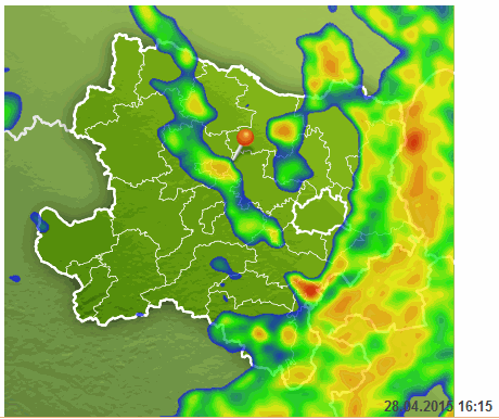 16:25 Wetterradar NÖ