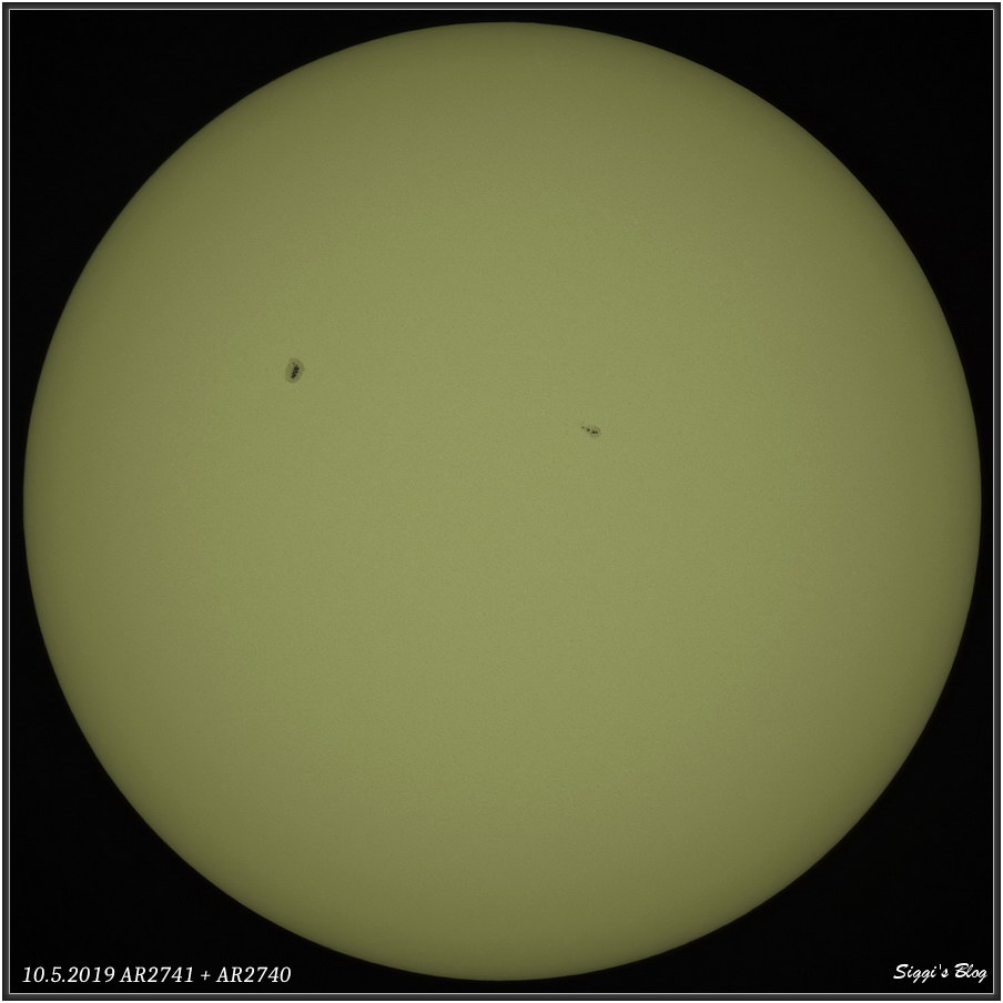 190510 Sonnenflack AR2741 und AR2740