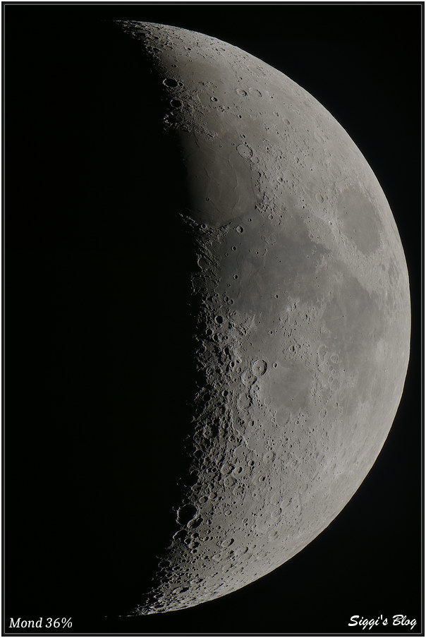 190510 Mond 36% Beleuchtet